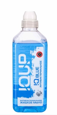 Антибактериальное жидкое мыло IQUP Clean Care Luxe ПЭТ 1 л СИНЕЕ