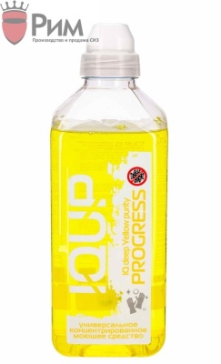 Универсальное концентрированное моющее средство IQUP Progressive Purity ПЭТ 1 л ЖЕЛТЫЙ