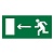 Знак E04 Направление к эвакуационному выходу налево