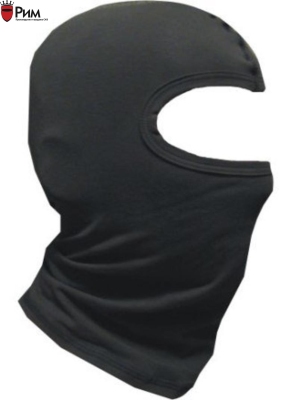 Подшлемник трикотажный Х/Б одинарный черный (летний)